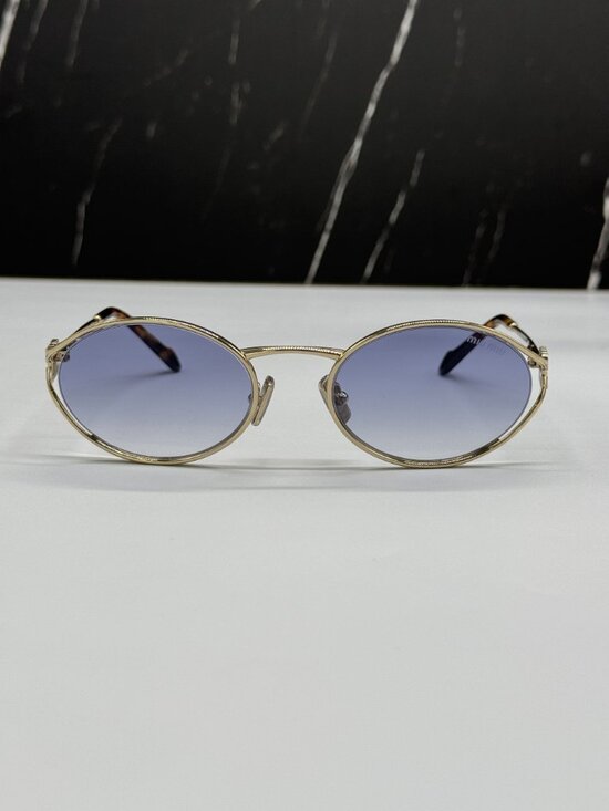 NEW MIU MIU MU52YS ZVN80O GOLD BLUE SUNGLASSES MIU MIU MU 52YS ZVN80O main image 6
